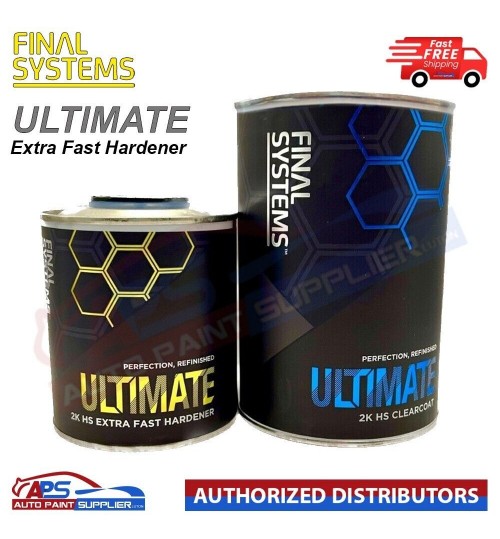 FINAL SYSTEMS ULTIMATE 2K HS CLEARCOAT LACQUER + EXTRA FAST HARDENER 1.5LTR KIT